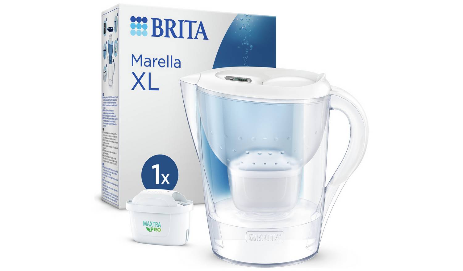 BRITA Marella XL Water Filter Jug White 3.5L