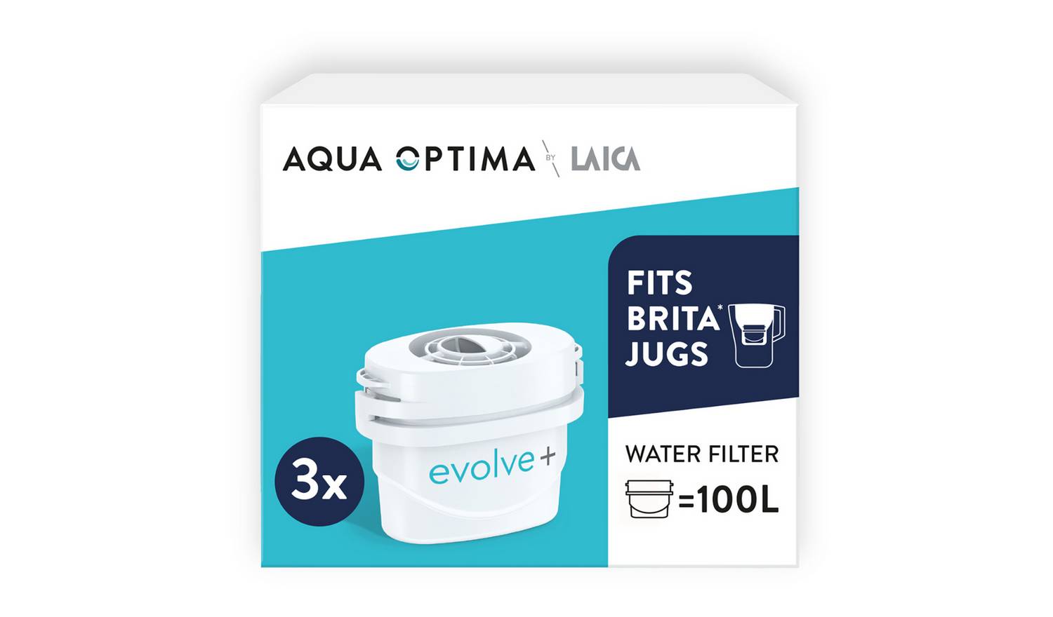 Aqua Optima Evolve Plus Water Filter Cartridges - Pack of 3