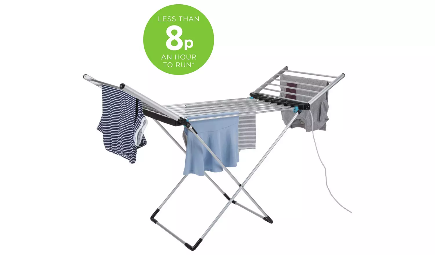 Minky Wing 12m Heated Clothes Airer with Cover
