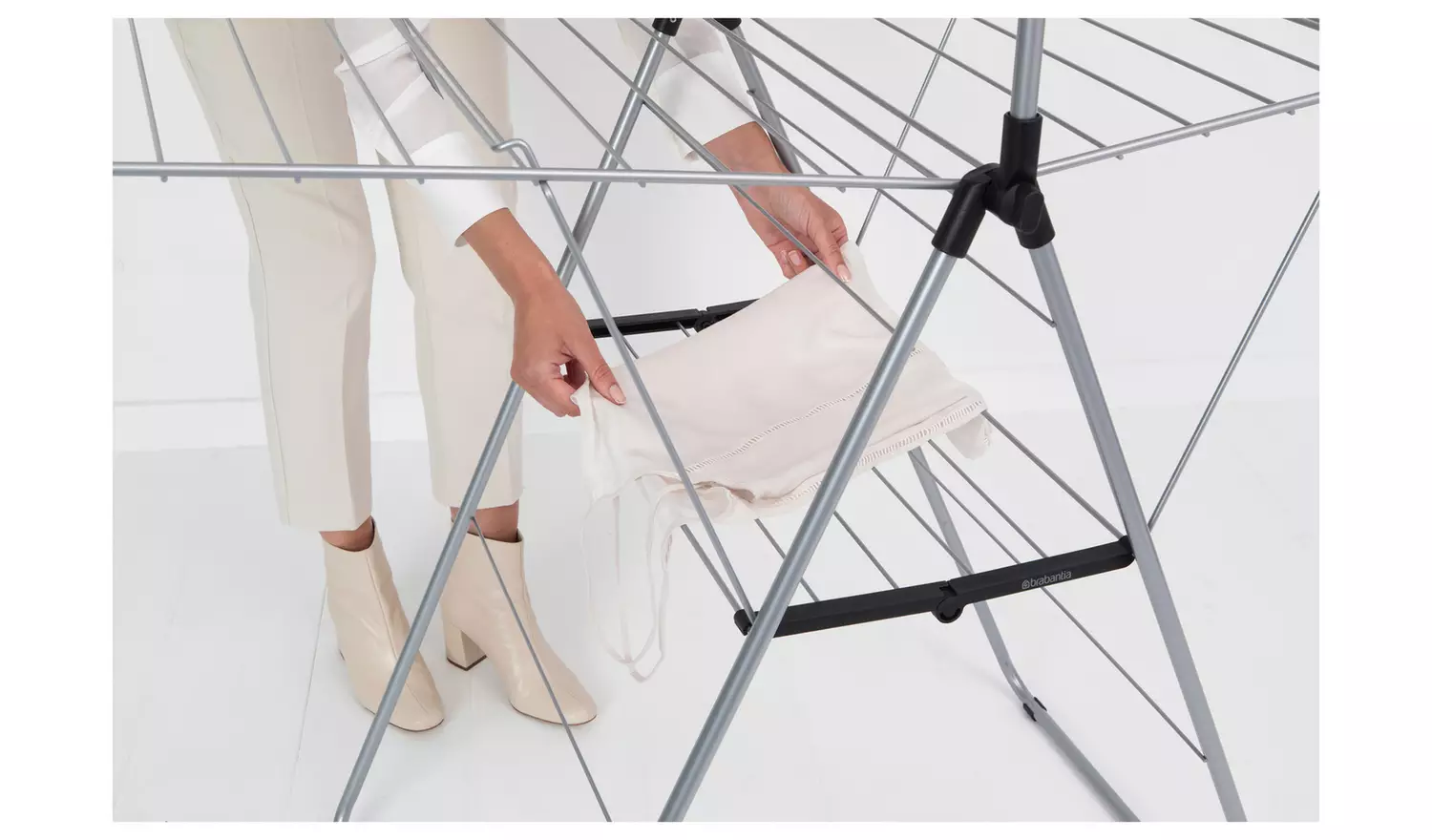 Brabantia 25m Hang On Clothes Airer with Rod