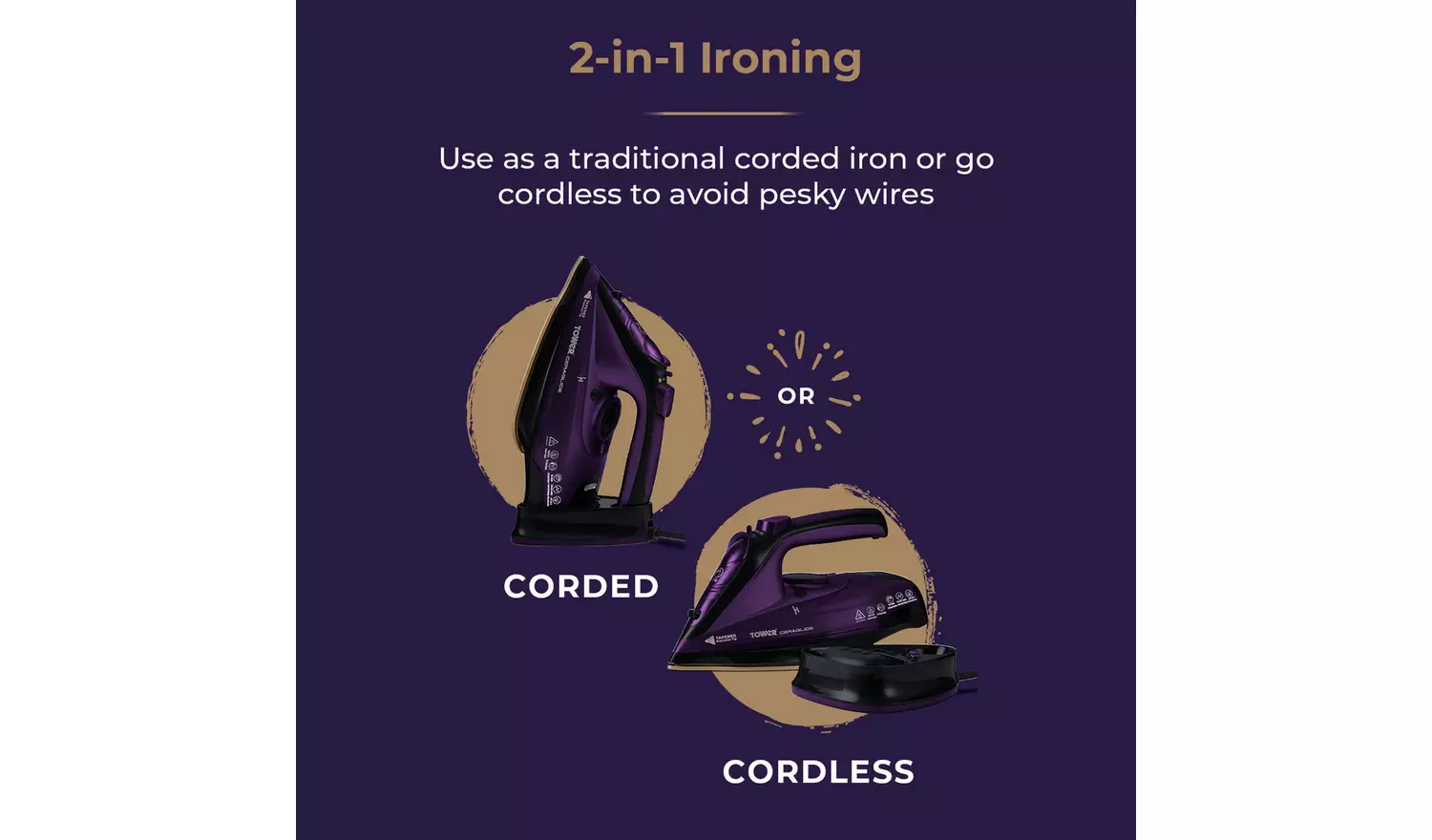 Tower T22008 2-in-1 Steam Iron