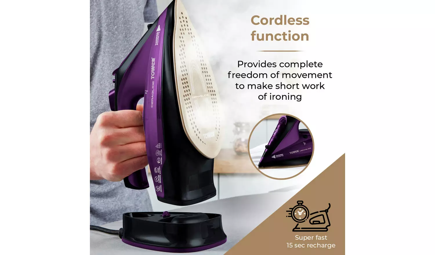 Tower T22008 2-in-1 Steam Iron