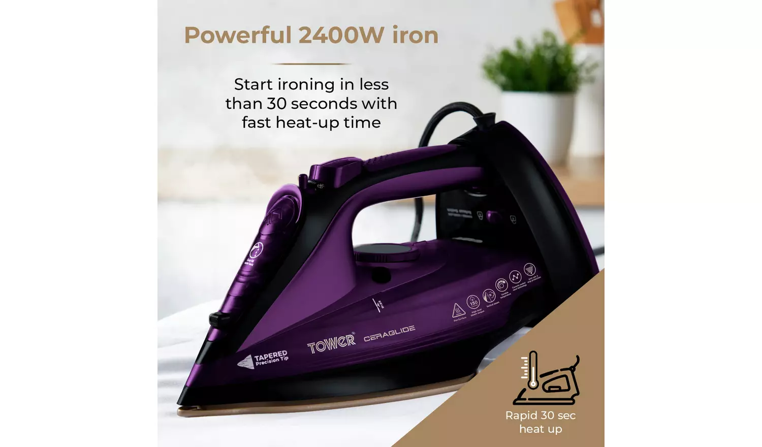 Tower T22008 2-in-1 Steam Iron