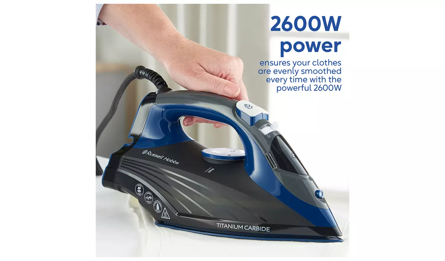 Russell Hobbs Titanium Carbide Steam Iron 27090