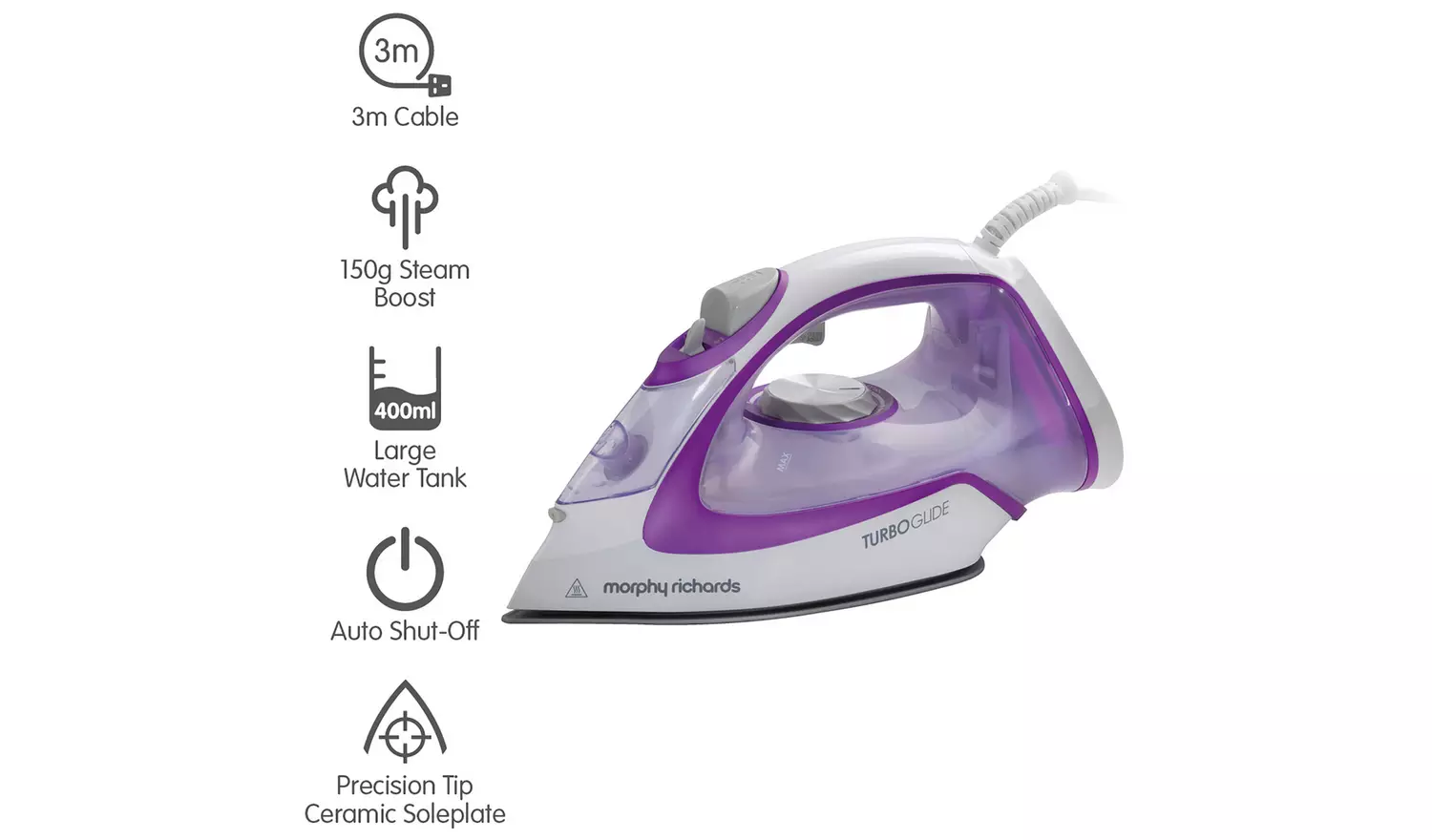 Morphy Richards 302000 Turbo Glide Steam Iron