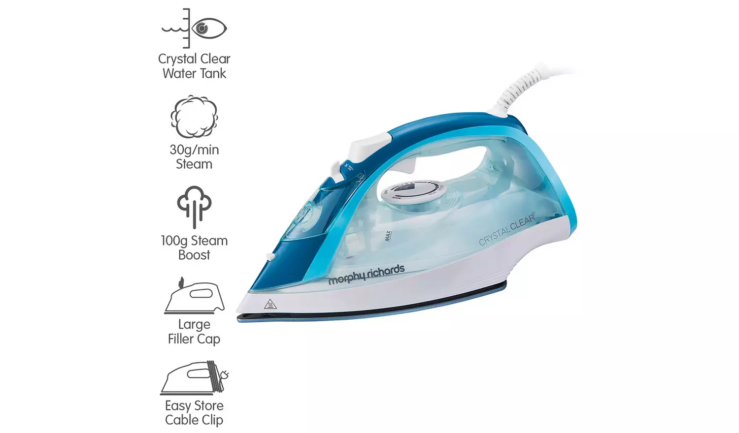 Morphy Richards 300300 Crystal Clear Steam Iron