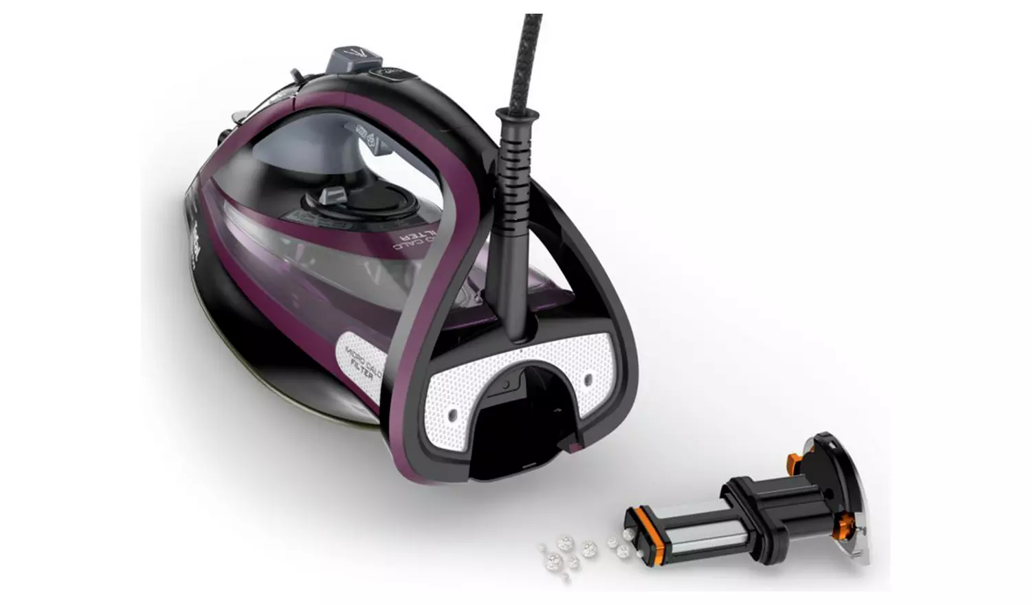 Tefal Ultimate Pure FV9830 Steam Iron - Black & Purple