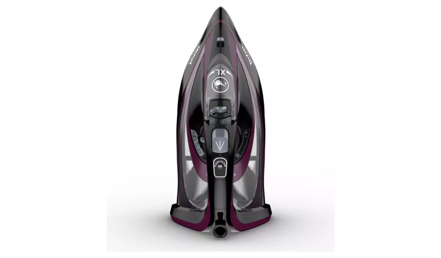 Tefal Ultimate Pure FV9830 Steam Iron - Black & Purple