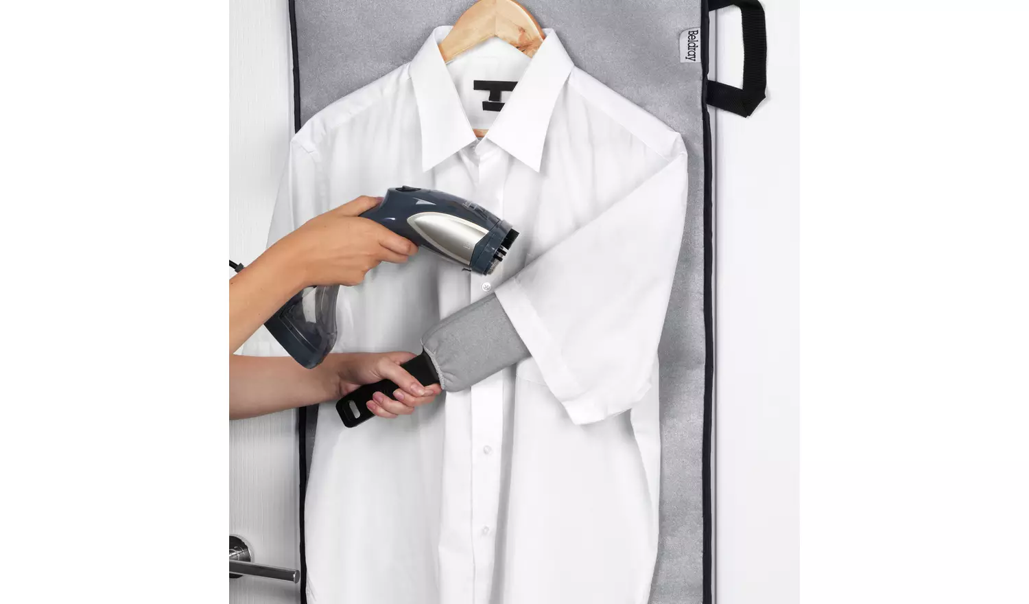 Beldray Handheld Garment Steamer Paddle - Silver