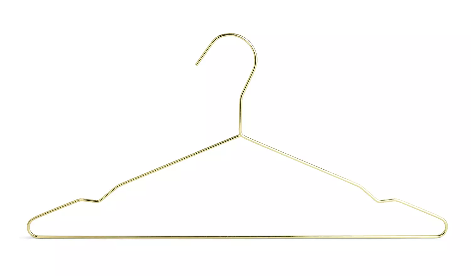 Habitat Pack of 10 Hangers - Golden