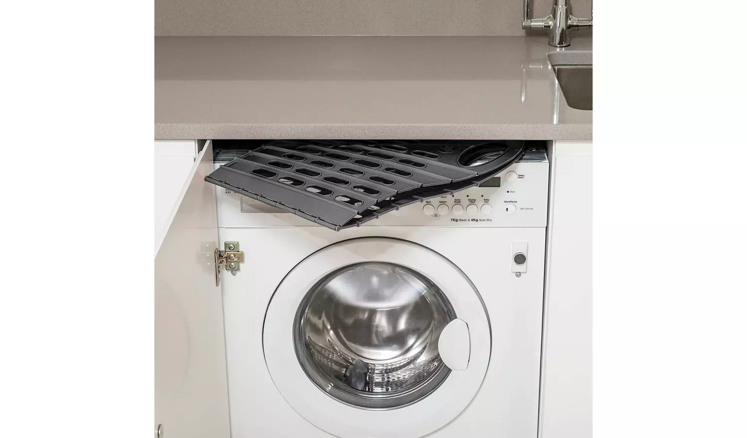 Addis 38 Litre Fold Flat Laundry Basket - Grey