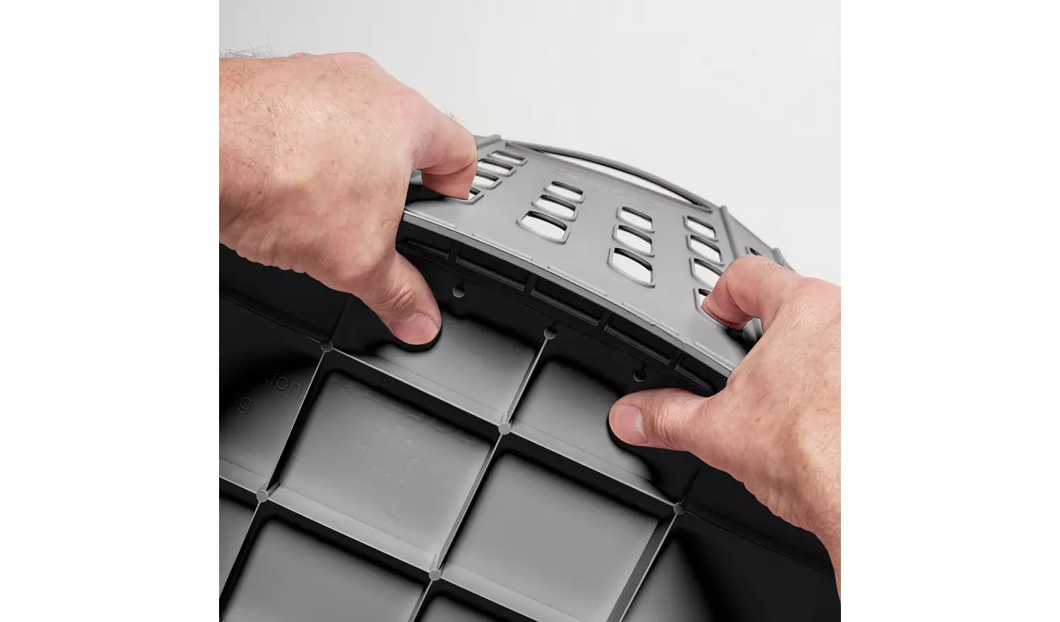 Addis 38 Litre Fold Flat Laundry Basket - Grey