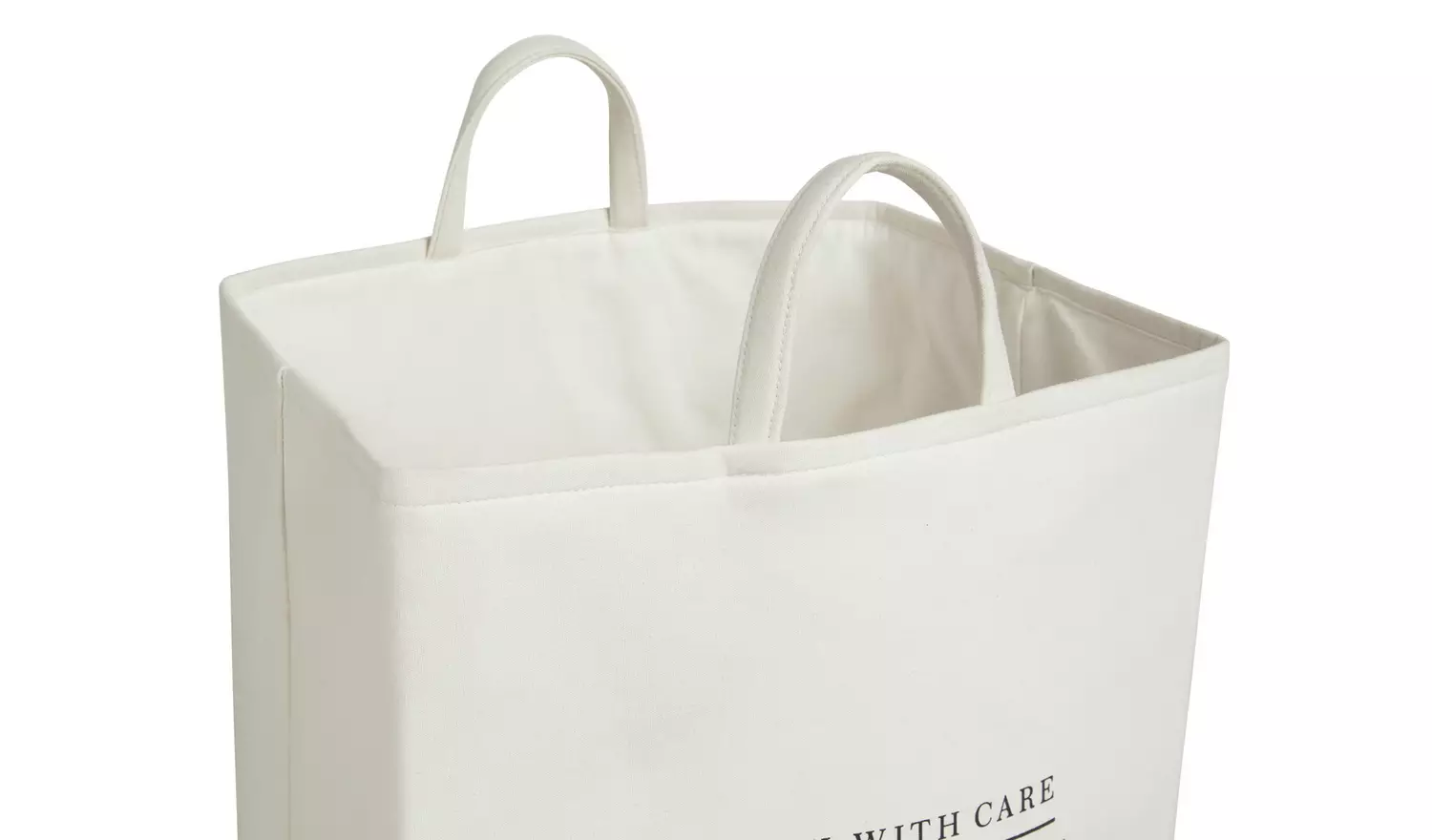 Argos Home 75 Litre Cotton Collapsible Laundry Bag - Cream