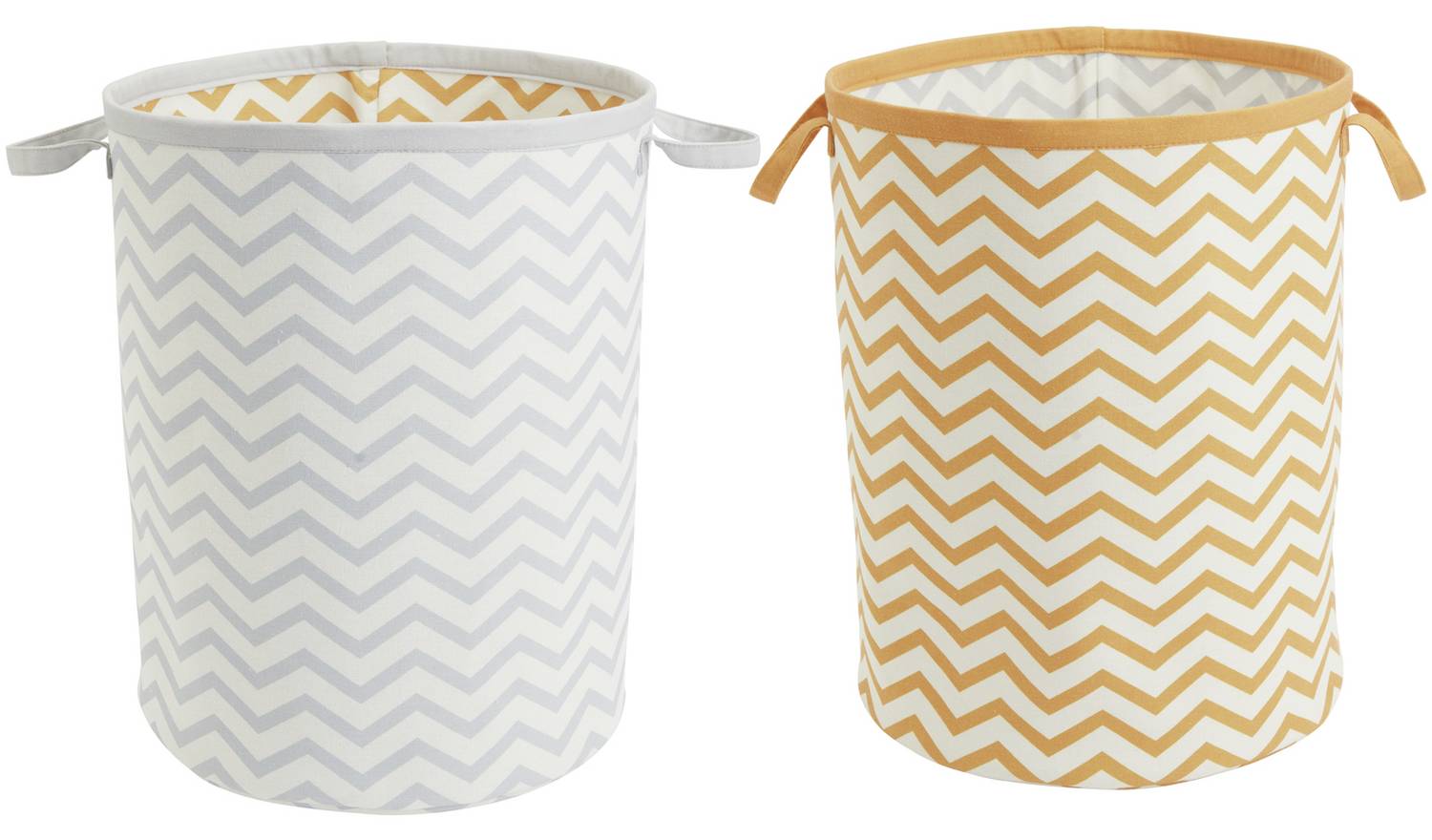 Argos Home 2x80L Chevron Kids Laundry Bag Set -Multicoloured