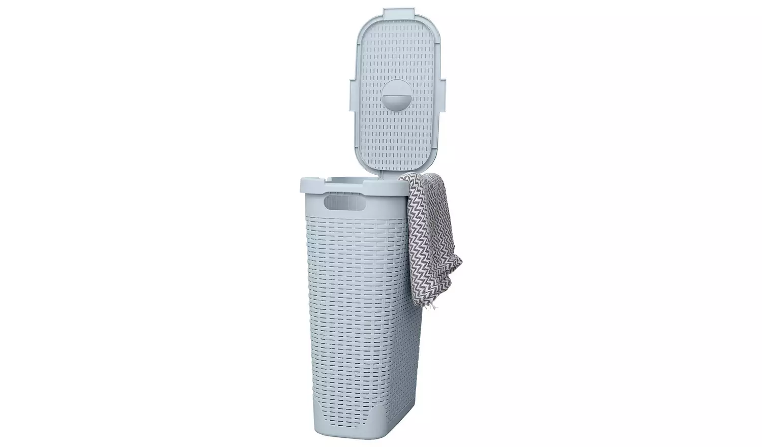 Addis 40 L Slimline Laundry Basket - Light Grey