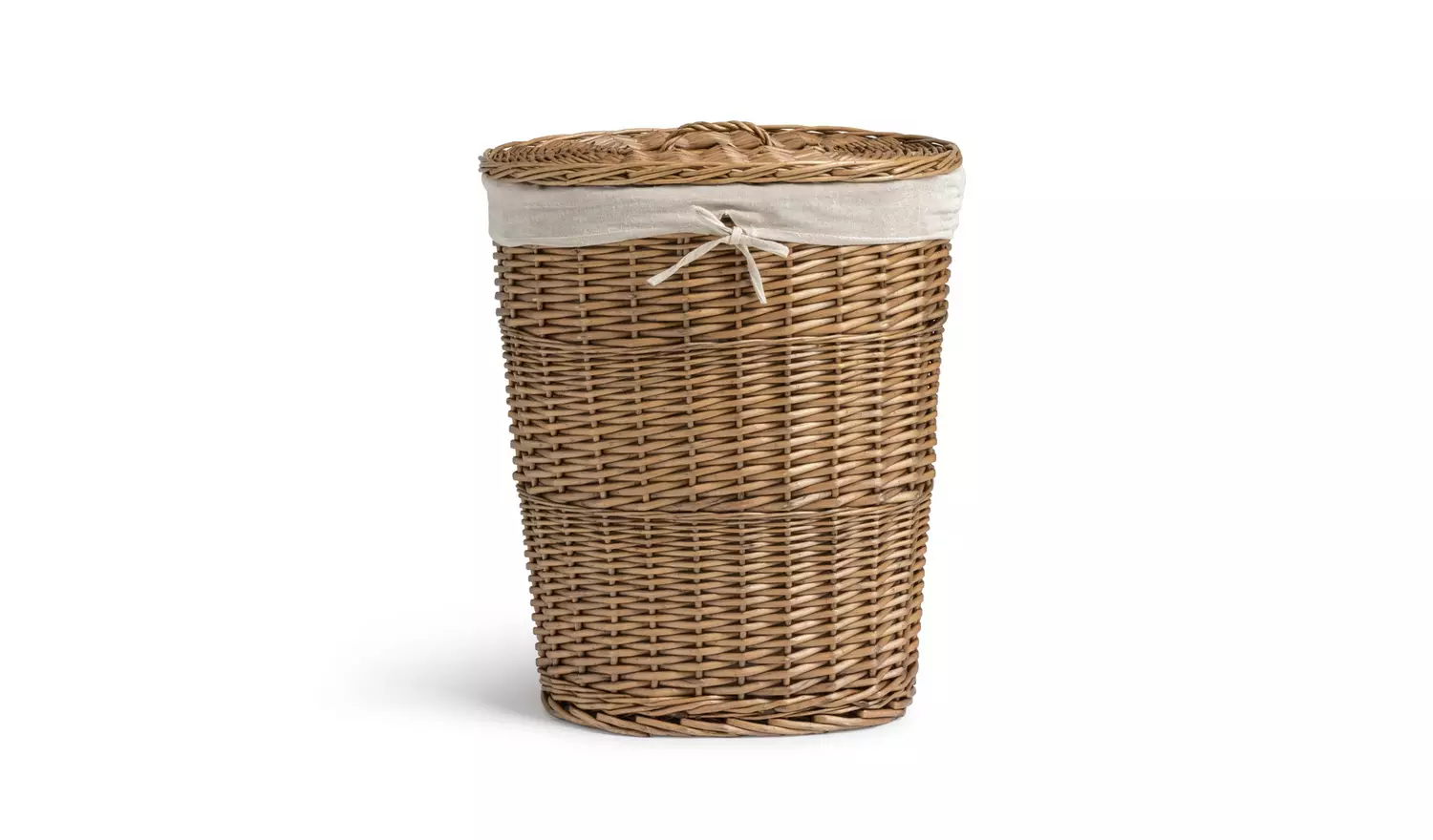 Habitat Oval Willow Linen Basket - Natural
