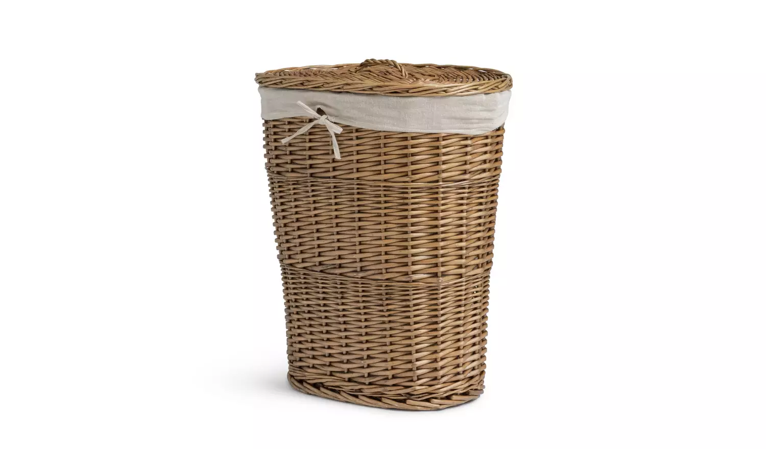 Habitat Oval Willow Linen Basket - Natural