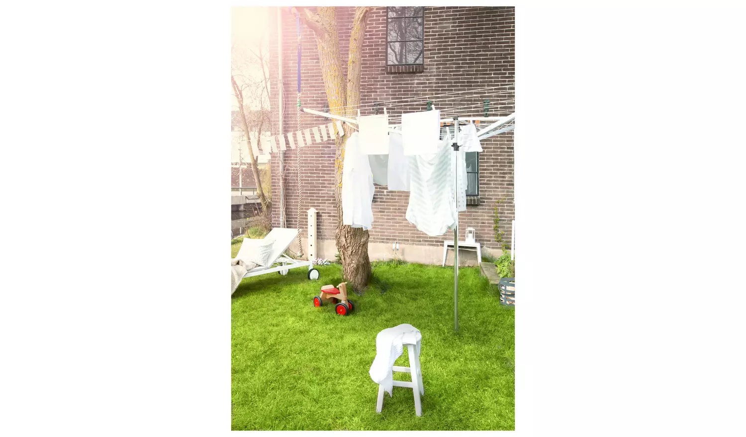 Brabantia Essential 30m 3 Arm Rotary Airer with Ground Tube