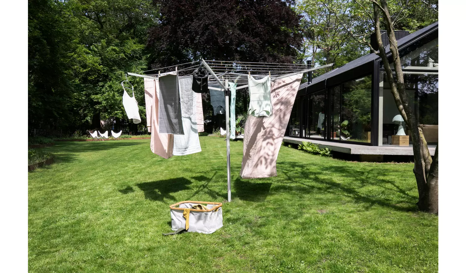 Brabantia 60m Lift-O-Matic Washing Line with Ground Spike