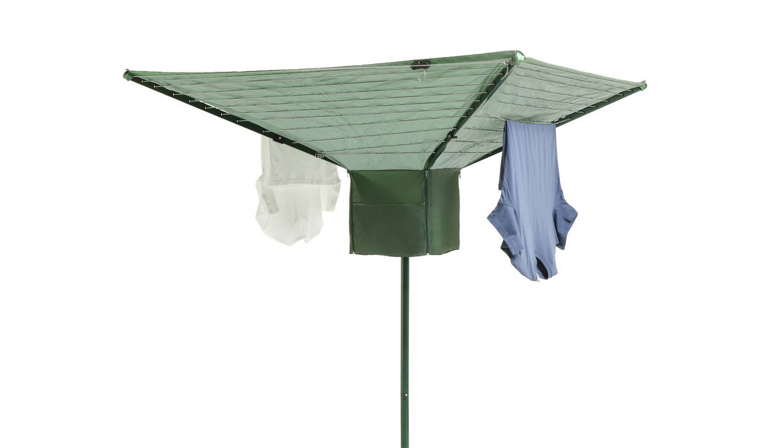 Argos Home 45m 4 Arm Rotary Airer with Shower Cover