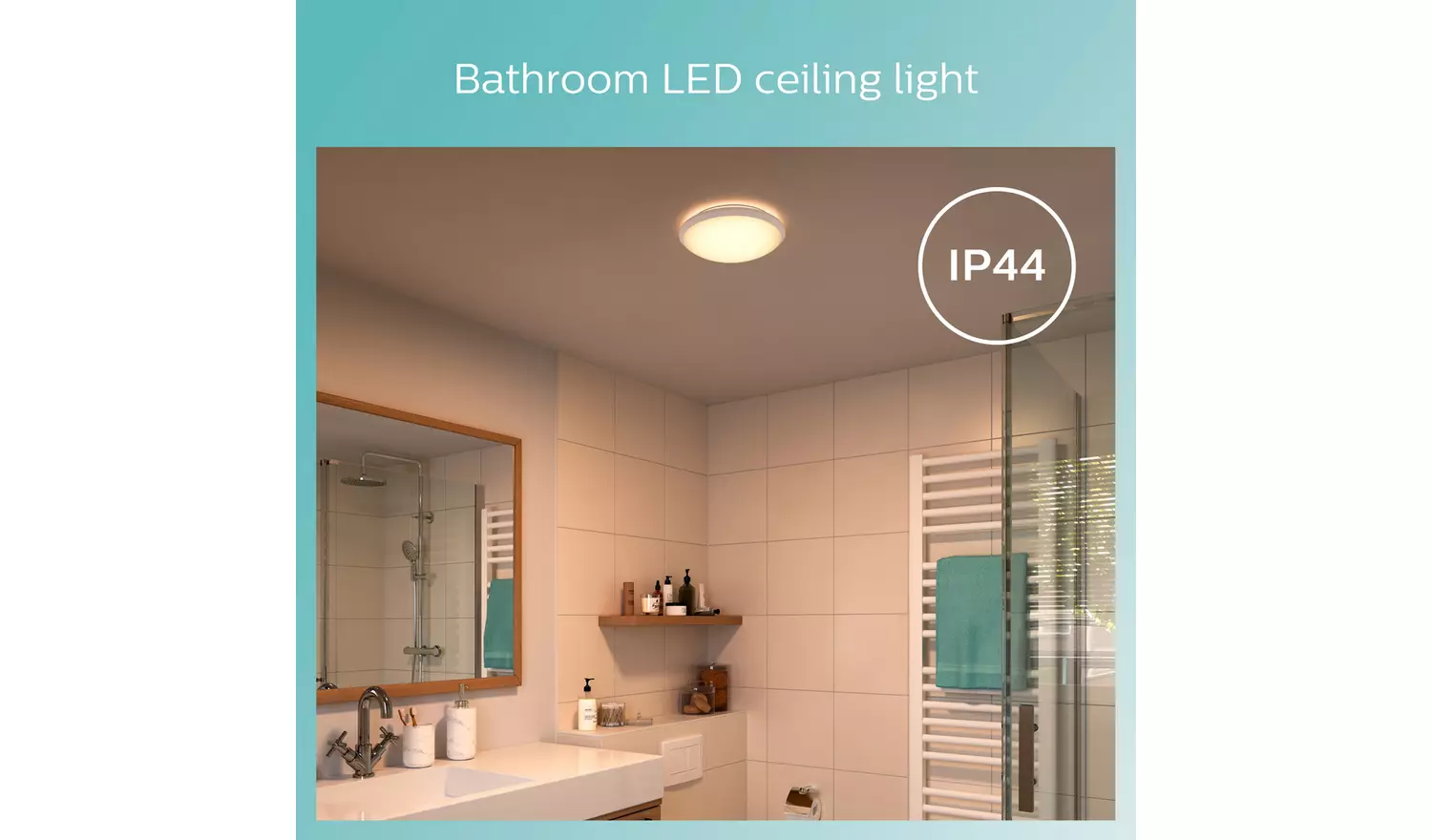Philips Spray Bathroom Luminaire LED Ceiling Light - Silver