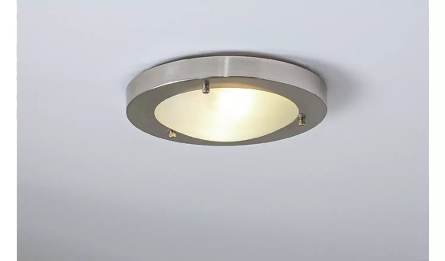 Argos Home Aspley Bathroom Flush to Ceiling Light - Chrome