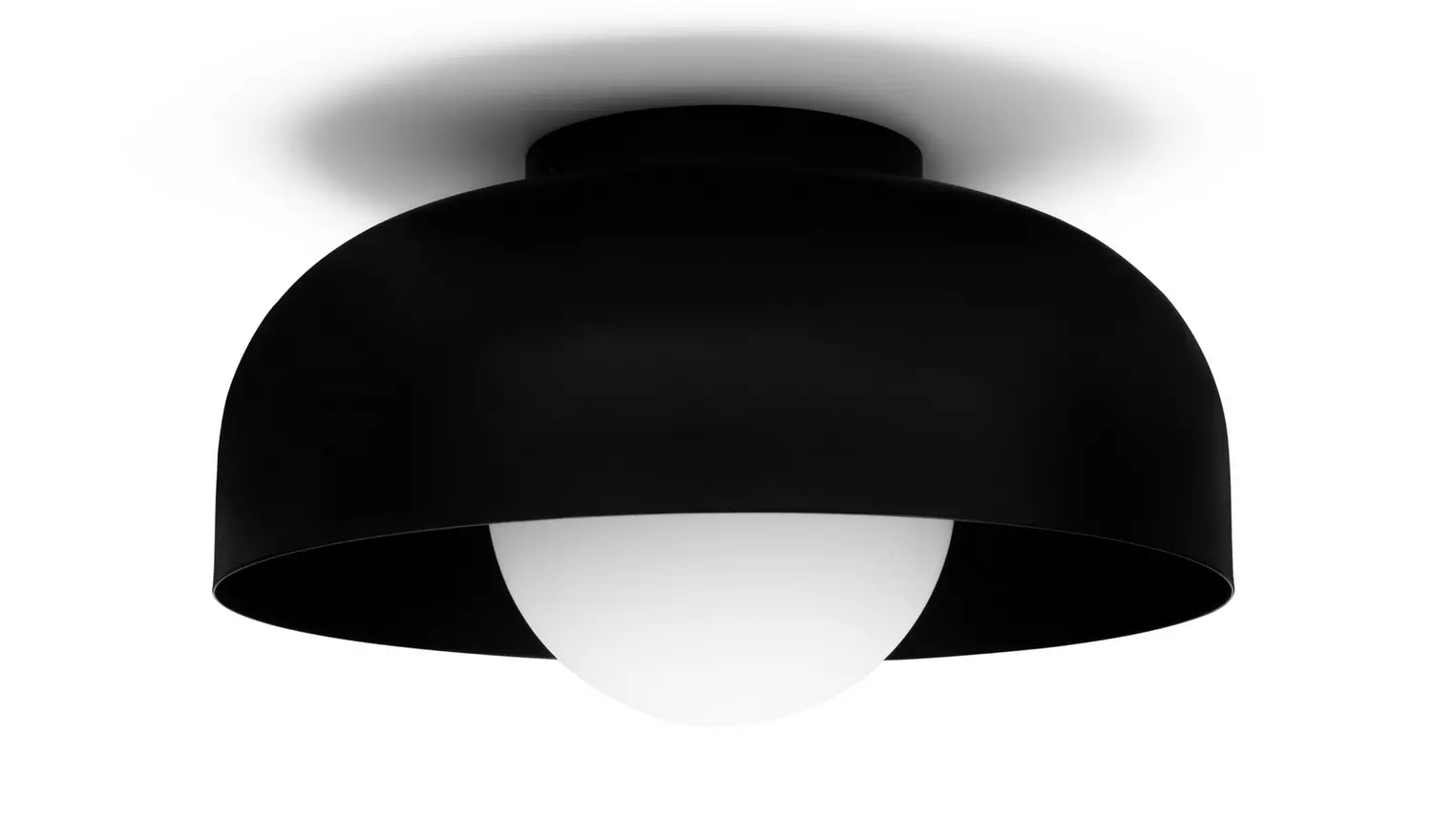 Habitat Modern Globe Metal Bathroom Ceiling Light - Black
