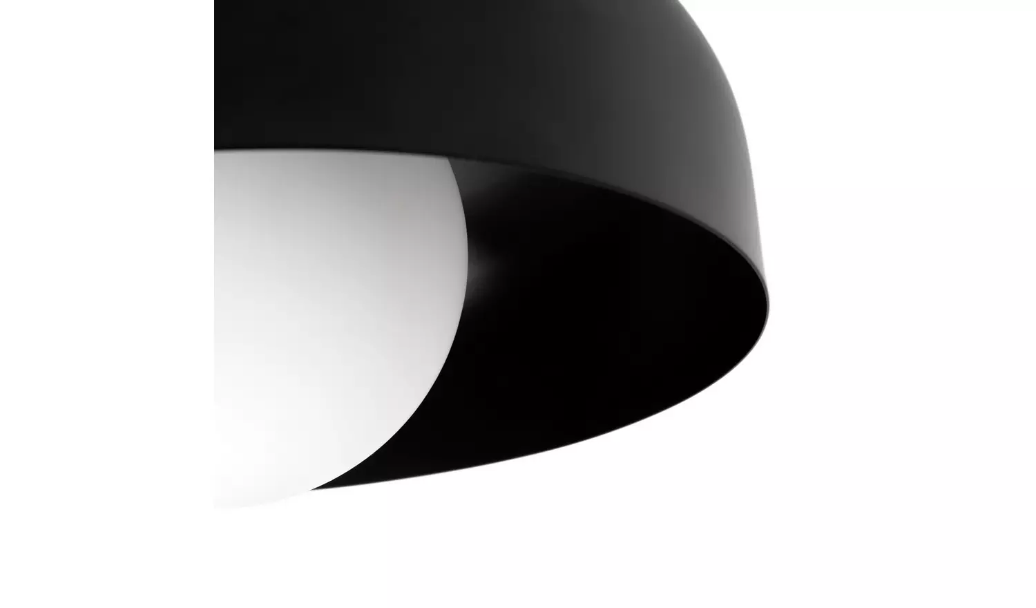 Habitat Modern Globe Metal Bathroom Ceiling Light - Black
