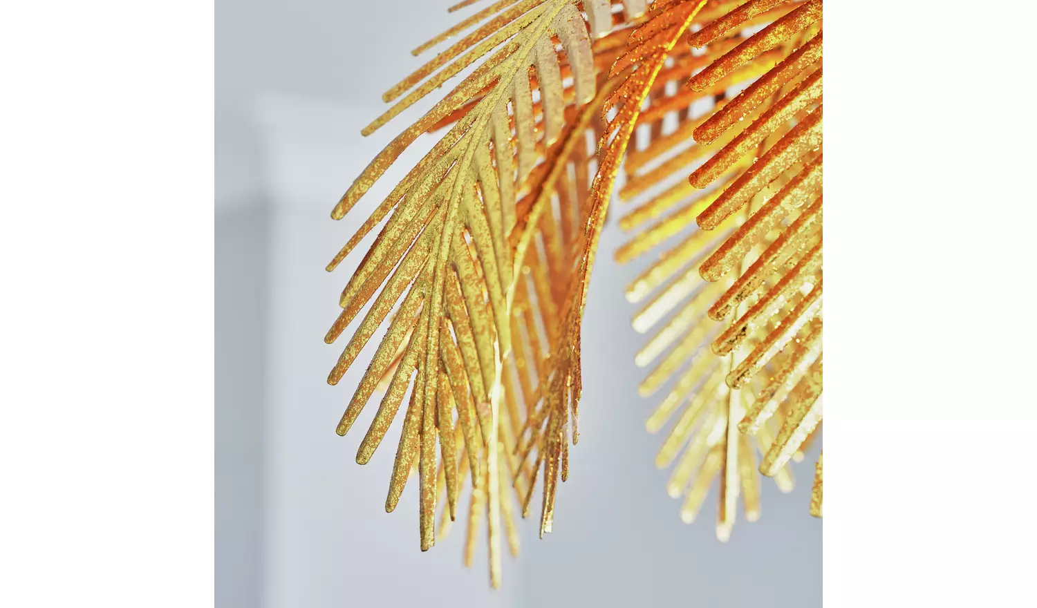 BHS Brooklyn Leafy Metal Pendant Ceiling Light - Gold