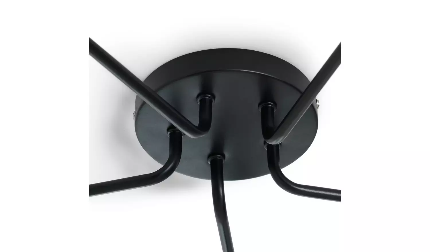 Habitat Rayner 5 Light Flush Ceiling Light - Black