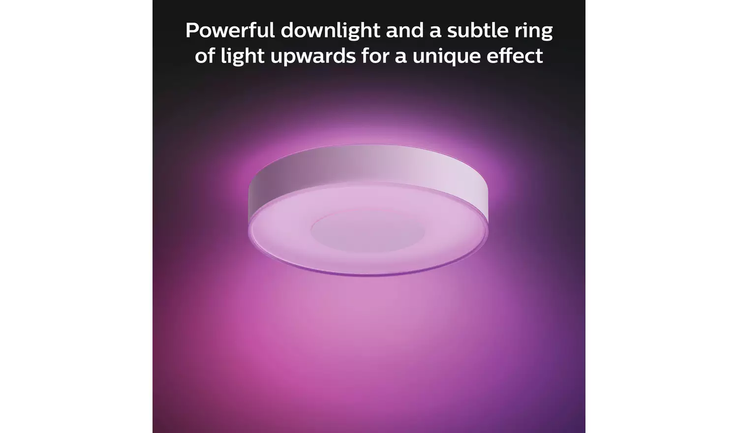 Philips Infuse Metal LED Flush to Ceiling Light - White