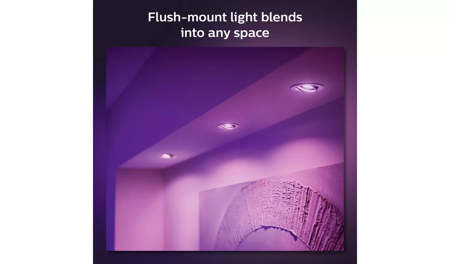 Philips Hue Centura Recessed 3 Light LED Spotlight - White
