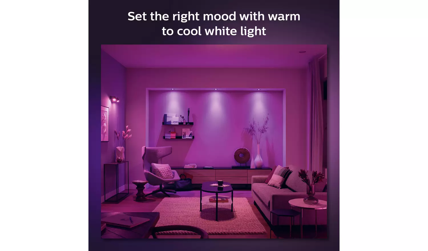 Philips Hue Centura Recessed 3 Light LED Spotlight - White