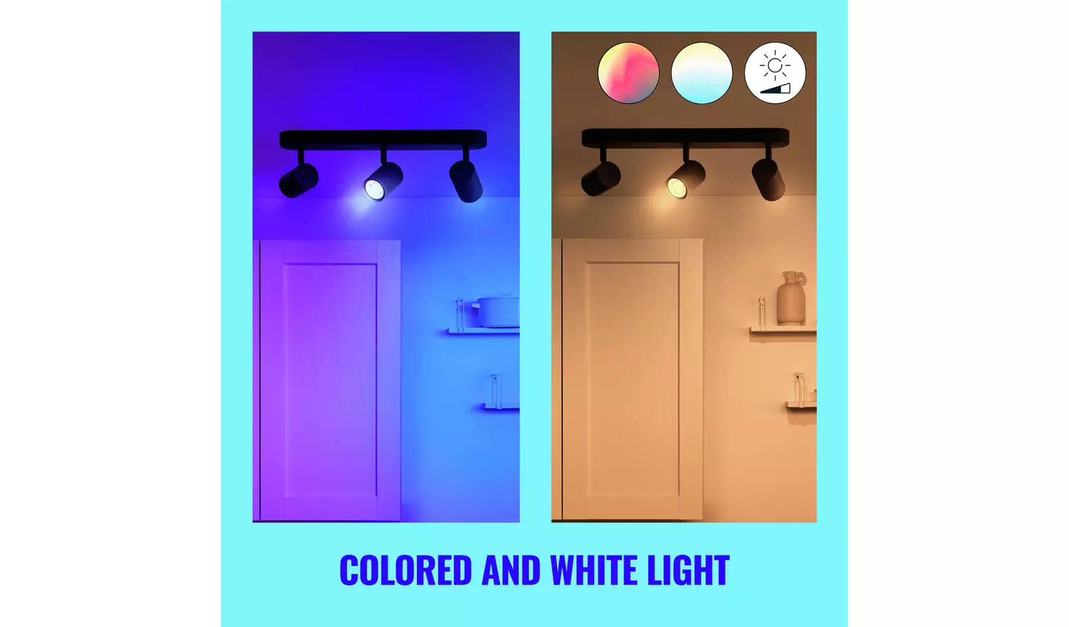 Philips WiZ Imageo Metal 3 Light LED Spotlight-Black