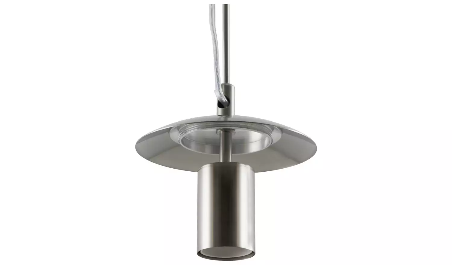 Habitat White Confetti Metal&Glass Ball Pendant Light- White