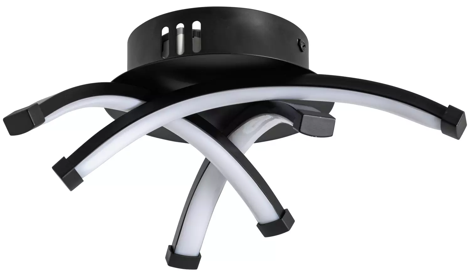 Argos Home Criss Cross Metal LED Flush Ceiling Light - Black