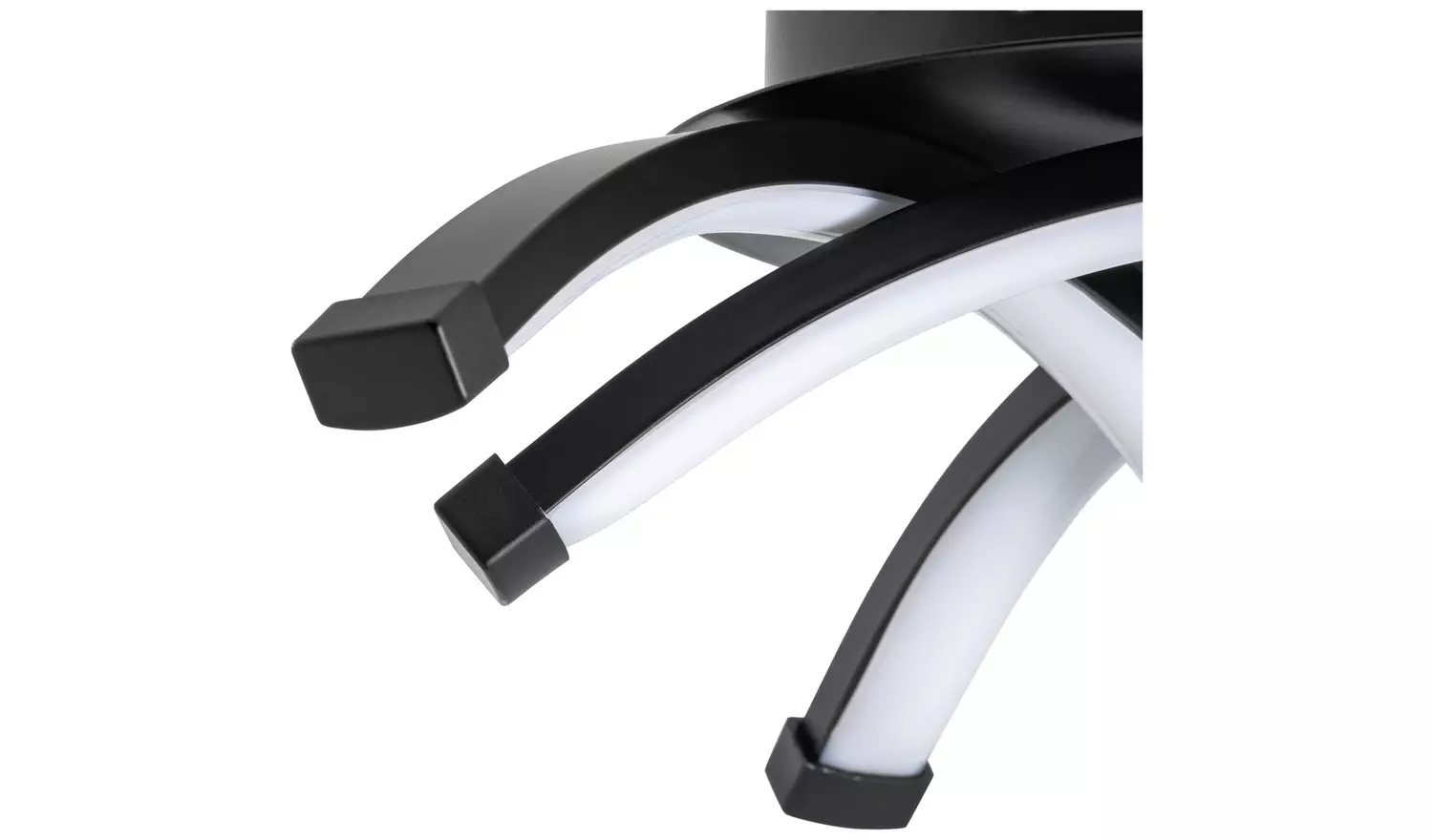 Argos Home Criss Cross Metal LED Flush Ceiling Light - Black