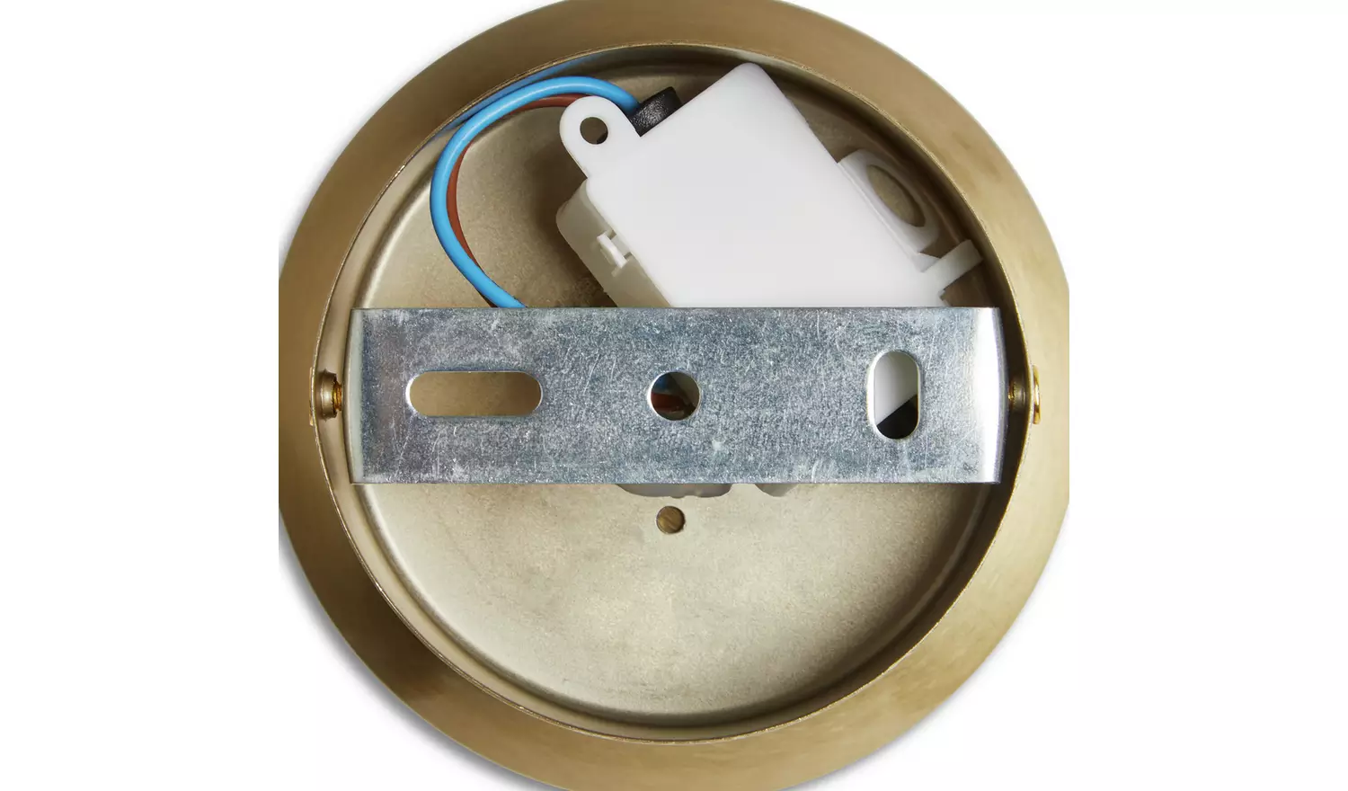 Habitat Opal Glass Bathroom Flush Ceiling Light - Brass