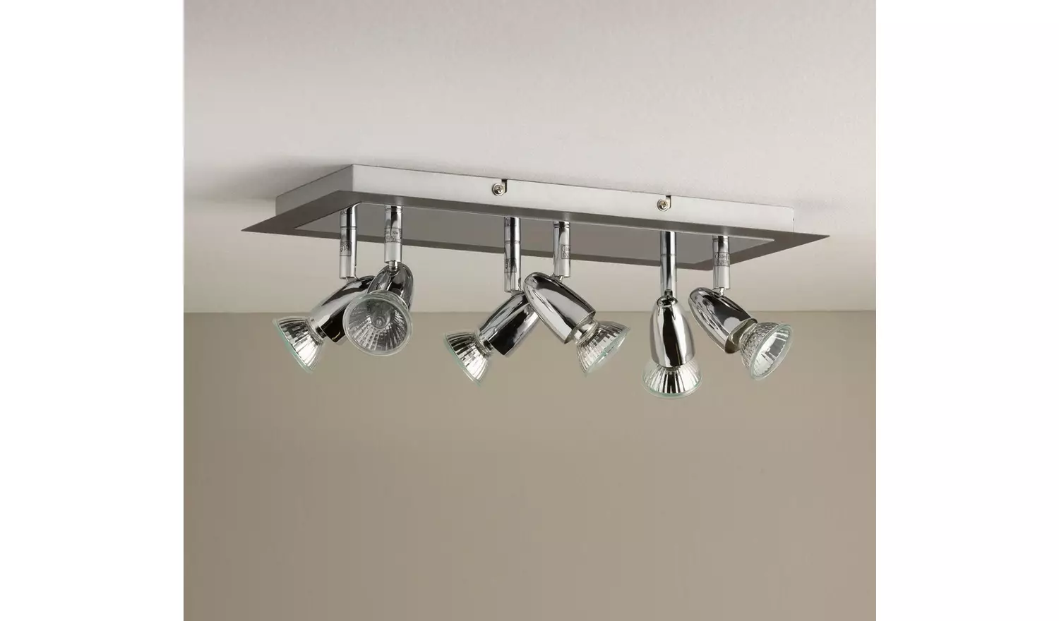 Argos Home Magnum 6 Light Ceiling Plate - Slate Effect
