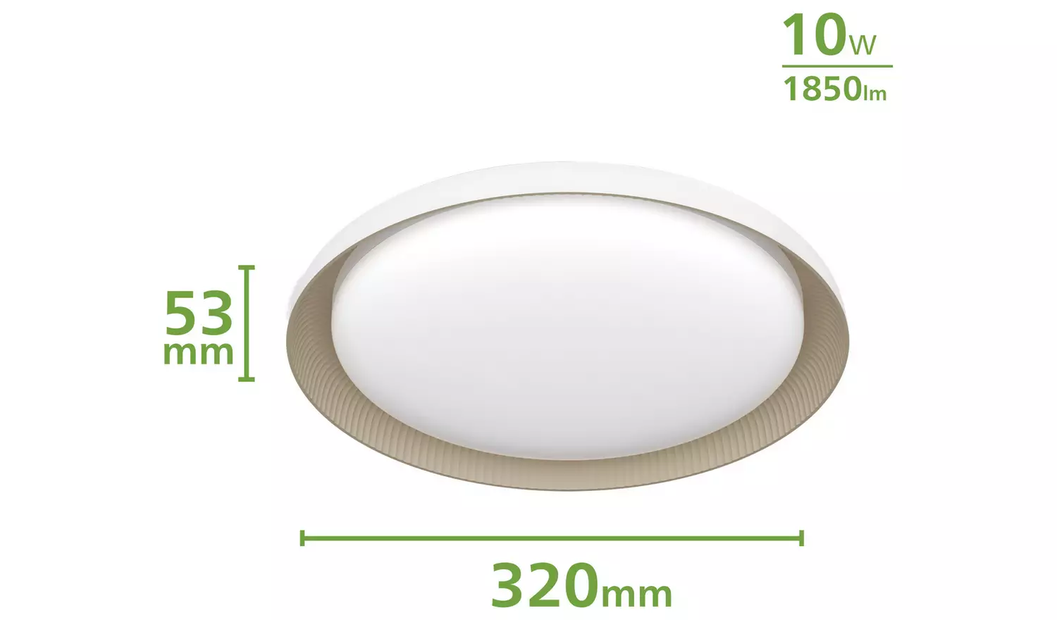 Philips LED Pebblo Scene Switch Ceiling Light - White