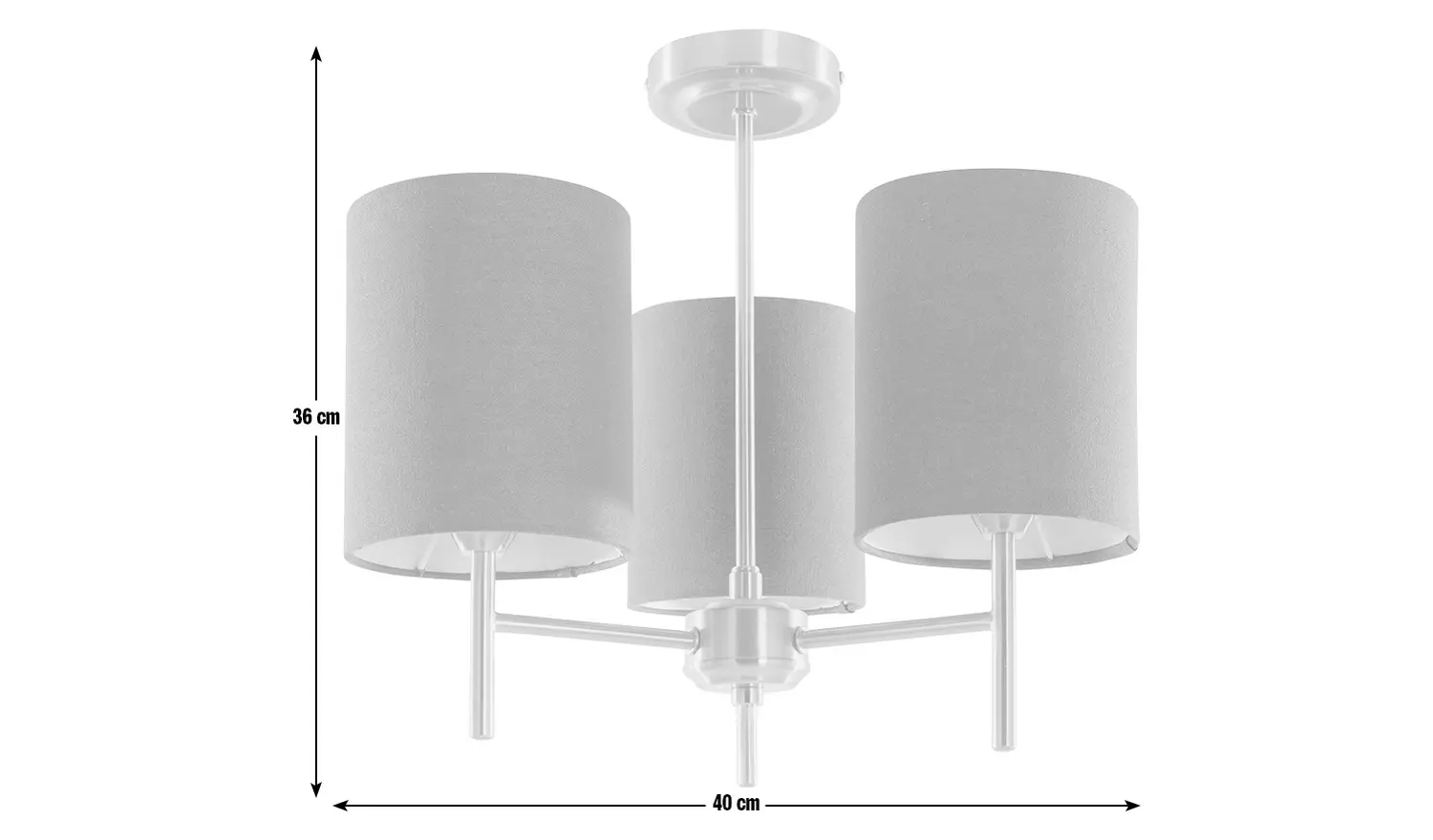 Argos Home Candelabra Steel 3 Light Ceiling Light - Green