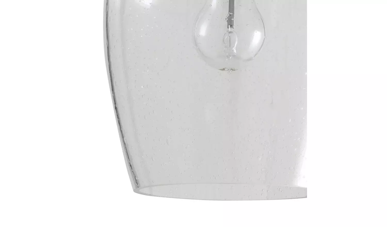 Habitat Abas Glass Flush to Ceiling Light - Satin Nickel