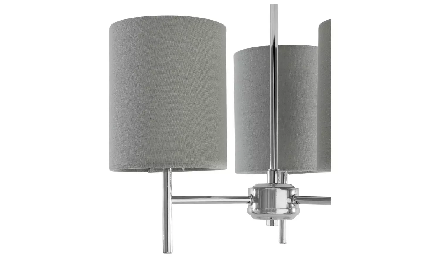 Argos Home Candelabra Steel 3 Light Ceiling Light - Grey