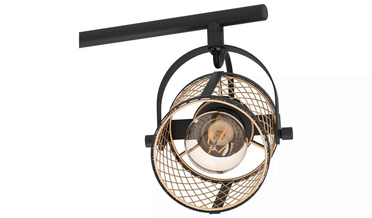 EGLO Dellow Steel 3 Light Spotlight - Black