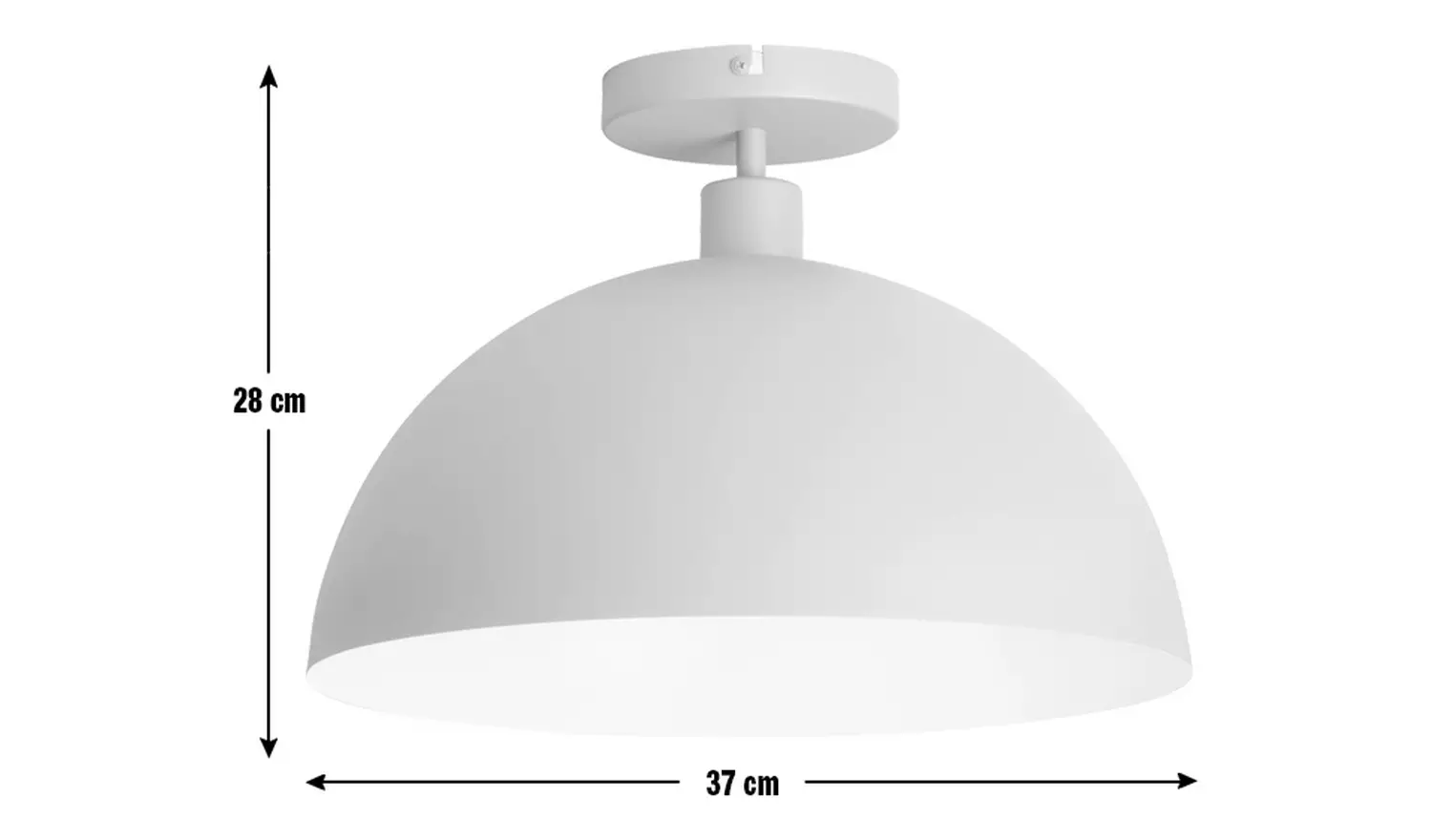 Habitat Steel Mushroom Flush Celling Light - Green