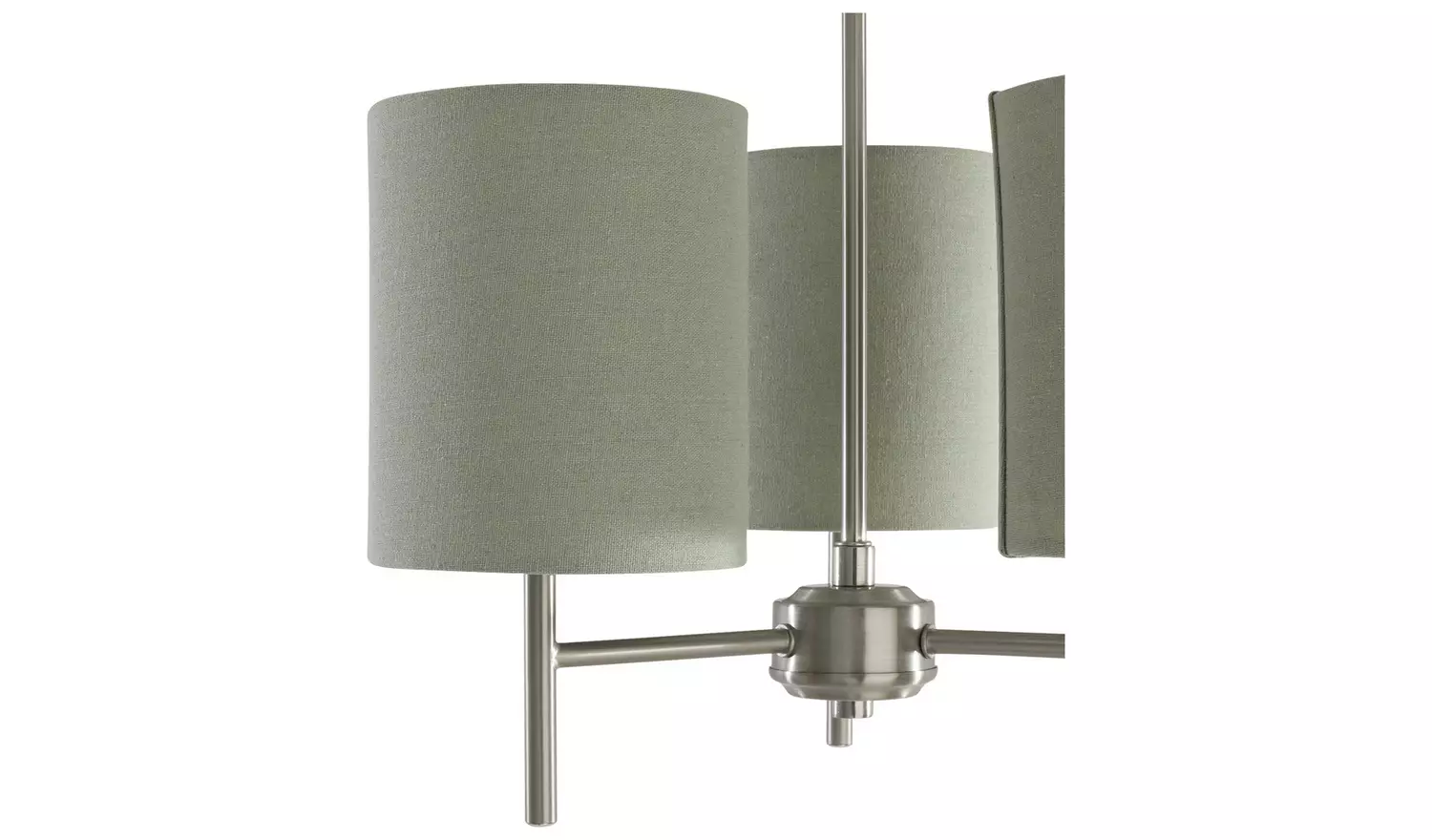 Argos Home Candelabra Steel 3 Light Ceiling Light - Sage