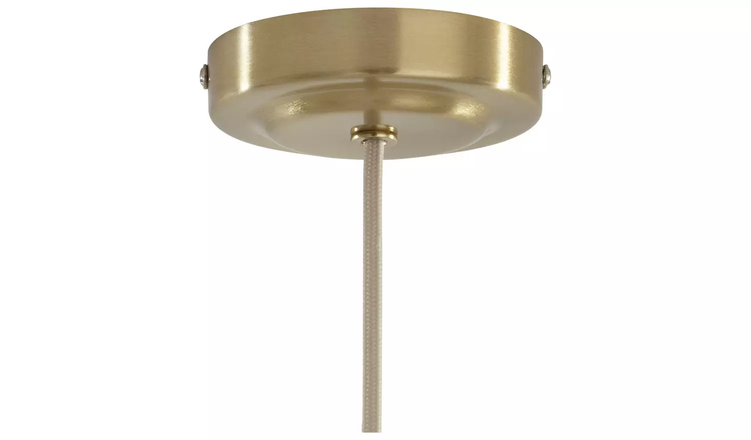 Argos Home Candelabra Steel Pendant Light - Brass & Natural