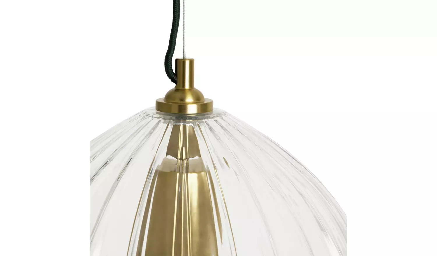 Habitat x Morris & Co. Glass & Brass Cloche Ceiling Light