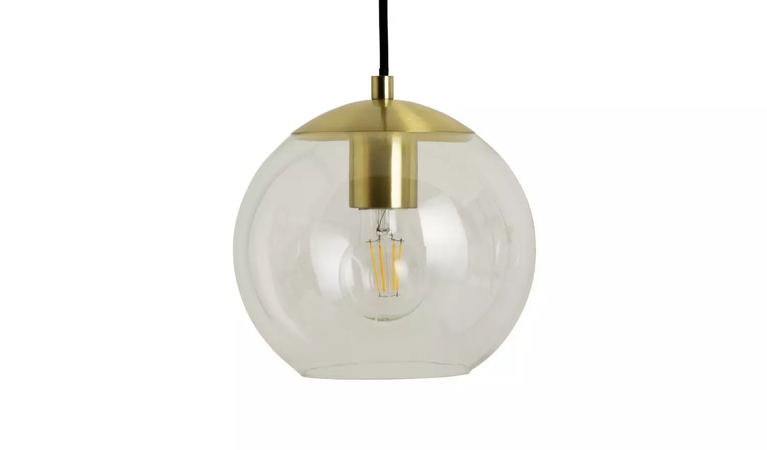 Habitat Coleman 3 Light Pendant Light - Brass