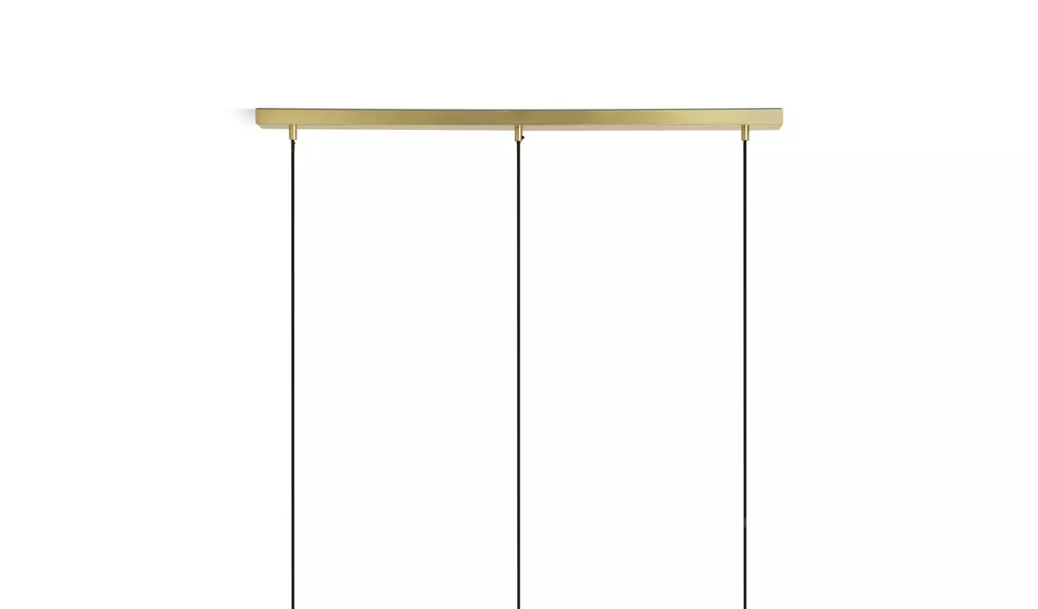Habitat Coleman 3 Light Pendant Light - Brass